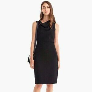NWT, J.Crew high-neck drape dress, lucky crepe,P00